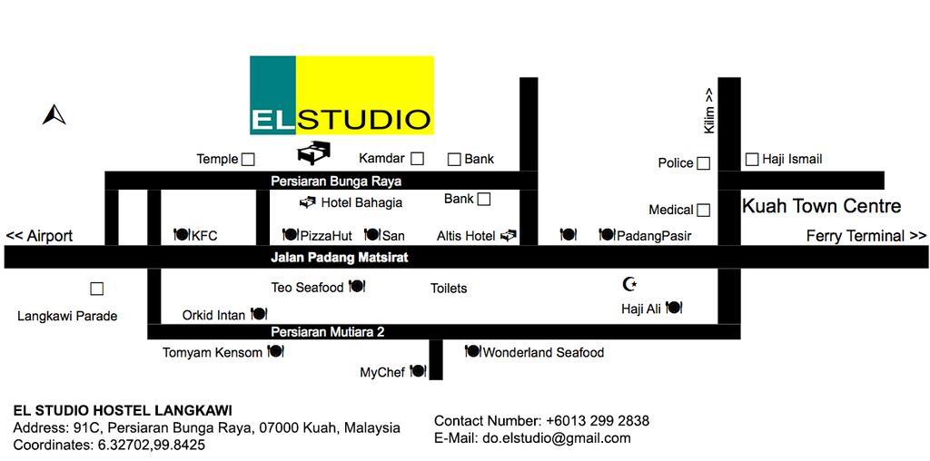 El Studio Hostel Langkawi Kuah Bagian luar foto